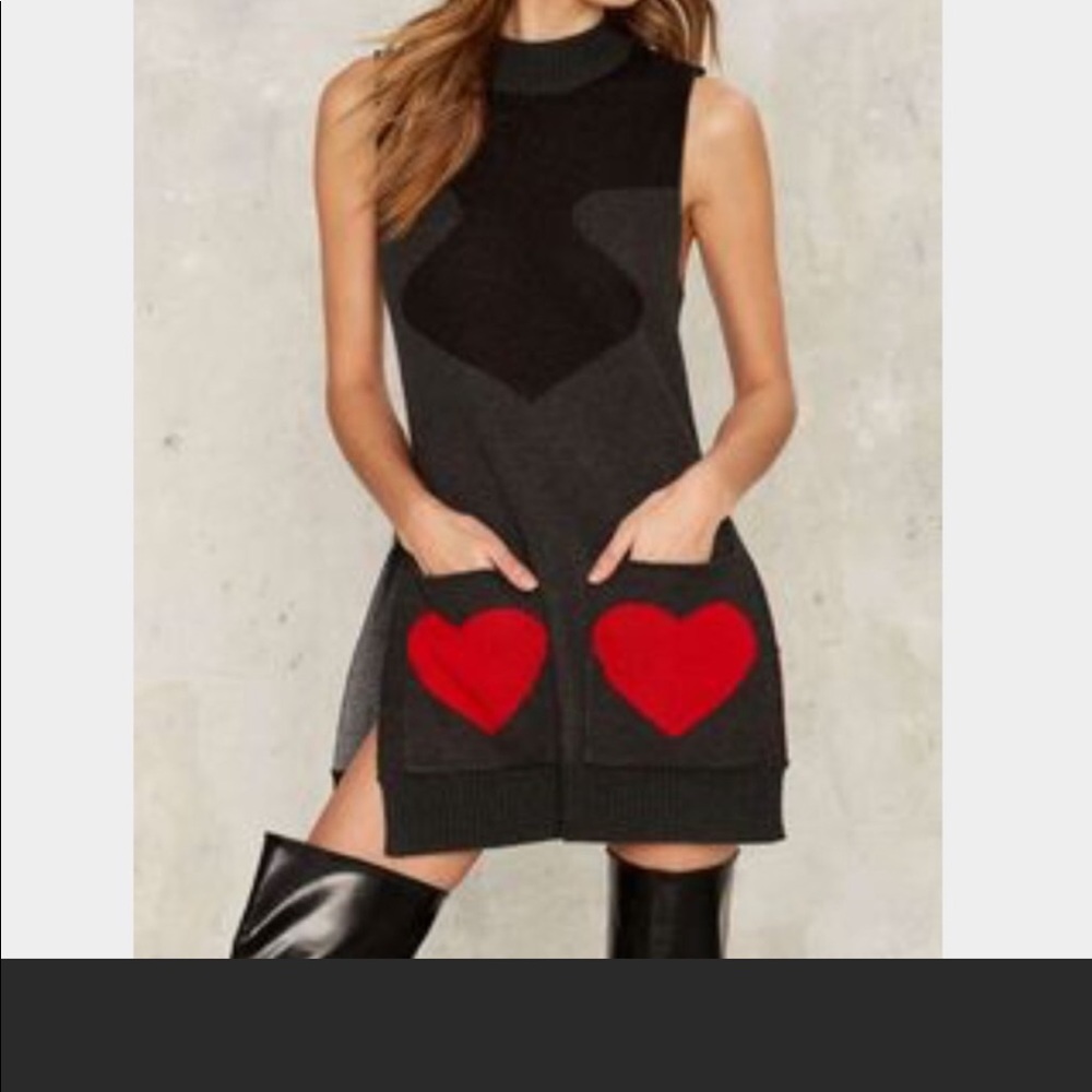 Nasty Gal sleeveless Pick a Card sweater